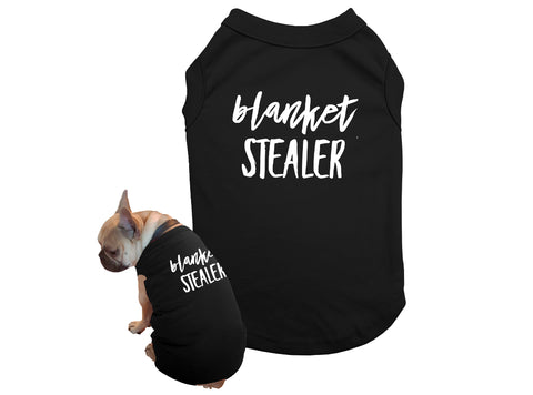Matching Dog and Owner Shirts Snore Master Blanket Stealer
