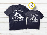 Father Son Matching Shirts Bicycle Ride