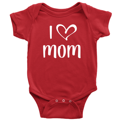 I Love Mom - Valentine's Day Mommy and Me Outfits