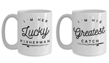 Fisherman Gift Idea Couples Fishing Coffee Mug Set