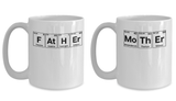 Parents Gift Father Mother Matching Mugs Periodic Table Gift