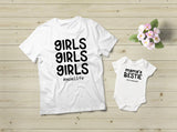Mommy and Me Outfits Girls Mama Mother Daughter Shirts