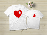Mommy and Me Outfits Puzzle Piece of My Heart Shirts