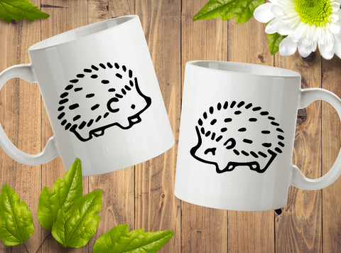 Hedgehog Mugs Couple Matching Cute Lover Gift