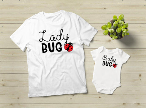 Mom and Baby Matching Outfits Ladybug Mom Shirt
