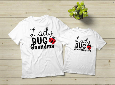 Gifts for Grandma Ladybug Shirt Grandmother Granddaughter Lady Bug