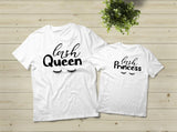 Mom and Baby Matching Outfits Lash Queen and Princess Shirts