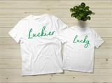 Mom and Baby Matching Outfits St Patrick Day Shirts Lucky Luckier