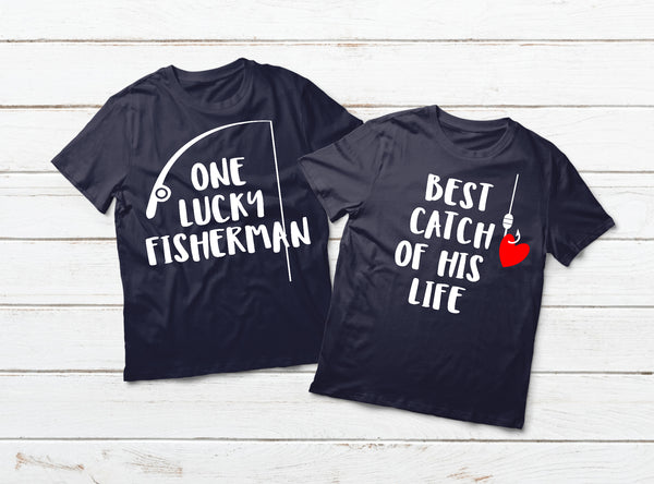 Fishing Couples Shirts Fisherman Love Gift