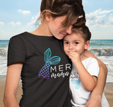 Mother Daughter Shirt Matching Outfit Mer Mama Mer Mini