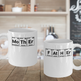 Parents Gift Father Mother Matching Mugs Periodic Table Gift