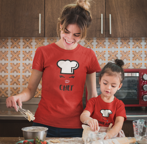 Mother Daughter Chef Matching Shirts Mommy and Me Outfits