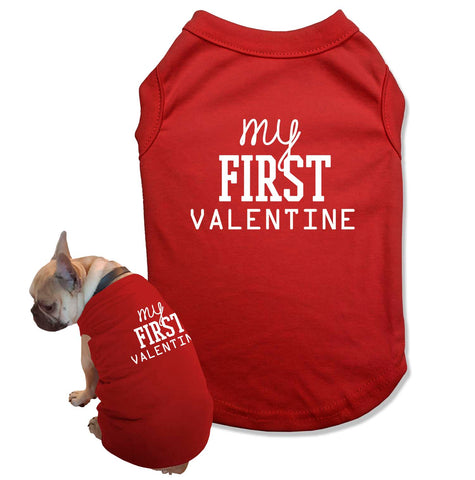 T Shirt For a Dog Valentines Day Family Matching Pajamas with Dog