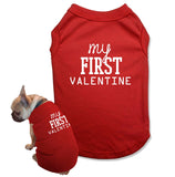 T Shirt For a Dog Valentines Day Matching Pajamas with Dog Dad