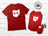 Ohio State Shirt for a Dog Lover Gift Dog Pajama - Red