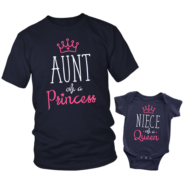 Aunt of a Princess Aunt and Niece Shirts