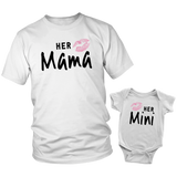 Mommy and Me Outfits - Minime Matching Outfits Mom and Daughter (White)