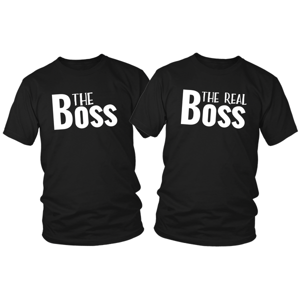 T Shirts for Couples The Boss Matching Outfits for Couples
