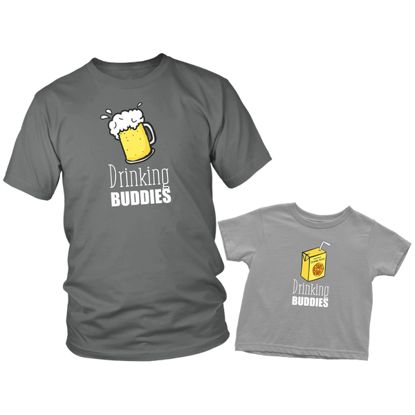 Father and Son Shirts Drinking Buddies Gifts for Dad