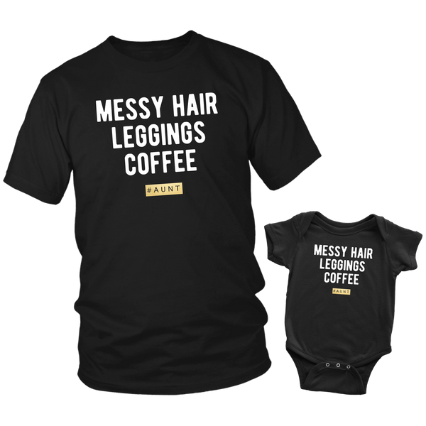 Aunt Baby Clothes Aunt Gifts for Aunt and Niece Matching Shirts