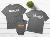 Thankful Family T Shirts Thanksgiving Outfit
