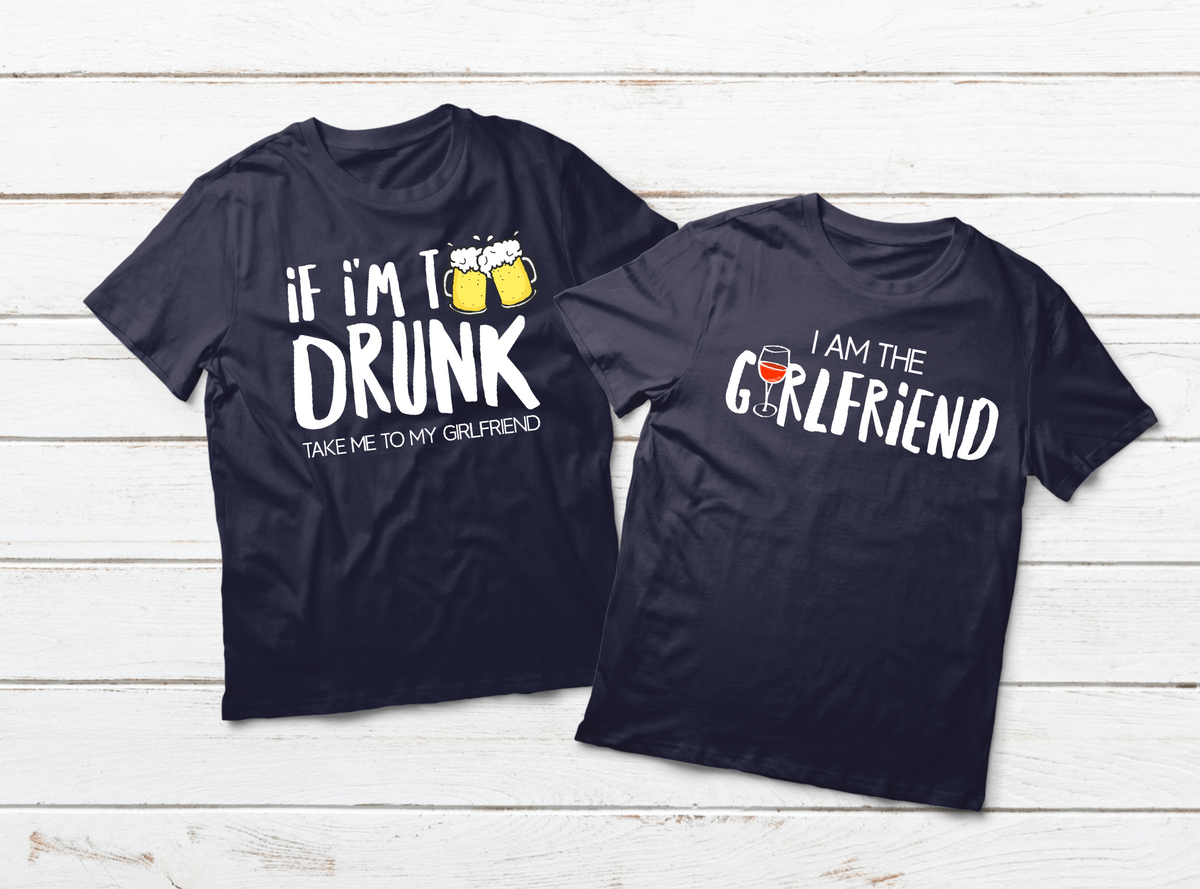 Couples Shirts Drinking Matching Outfits for Boyfriend and Girlfriend