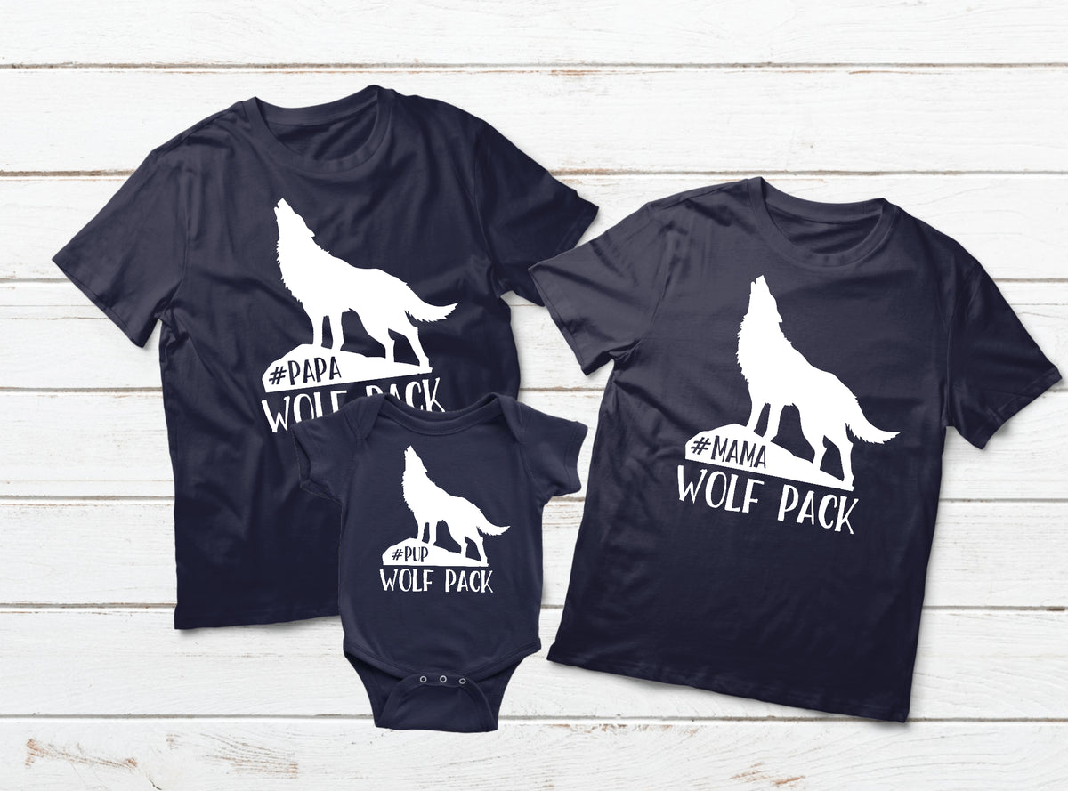 Matching Family Shirts Mom Dad Son Matching Outfits Wolf Pack – Matchizz